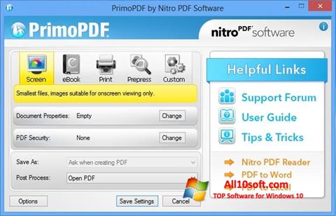 Screenshot PrimoPDF per Windows 10