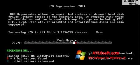 Screenshot HDD Regenerator per Windows 10