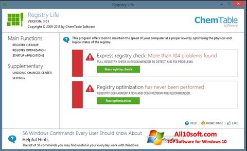 Screenshot Registry Life per Windows 10
