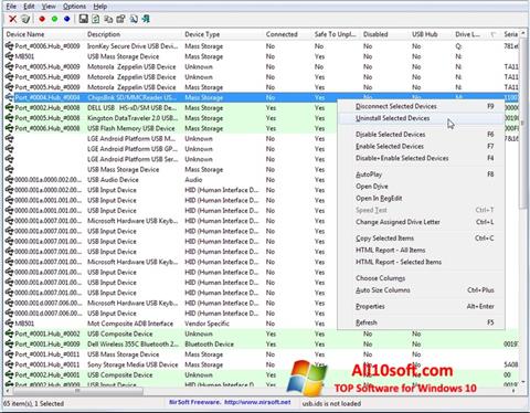 Screenshot USB Manager per Windows 10
