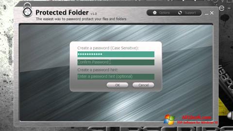 Screenshot Protected Folder per Windows 10