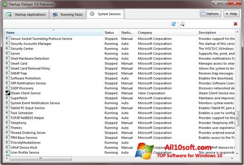 Screenshot Startup Delayer per Windows 10