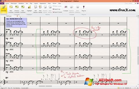 Screenshot Sibelius per Windows 10