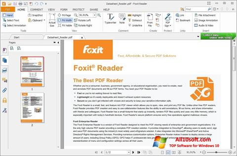 Screenshot Foxit Reader per Windows 10