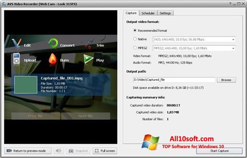 Screenshot AVS Video Recorder per Windows 10