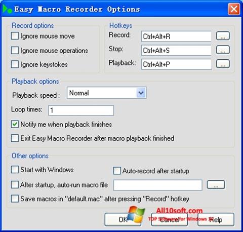 Screenshot Easy Macro Recorder per Windows 10