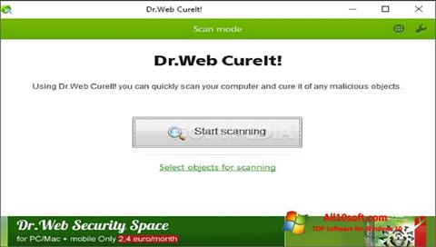 Screenshot Dr.Web CureIt per Windows 10