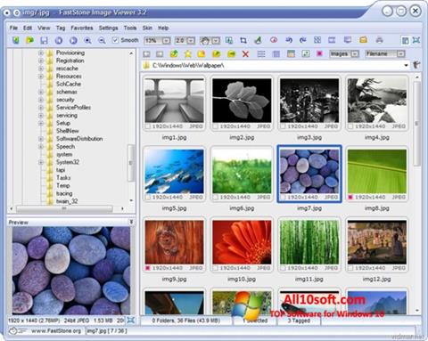 Screenshot FastStone Image Viewer per Windows 10
