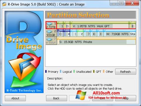 Screenshot R-Drive Image per Windows 10