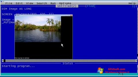 Screenshot QBasic per Windows 10