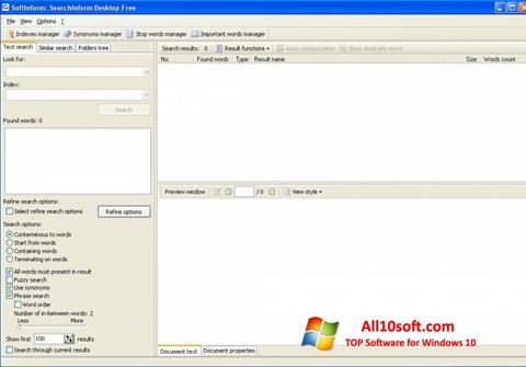 Screenshot SearchInform per Windows 10