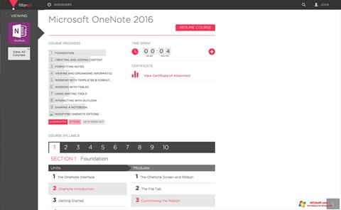 Screenshot Microsoft OneNote per Windows 10