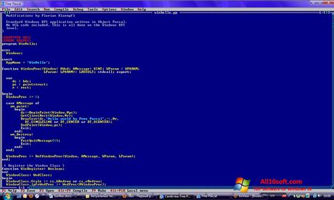 Screenshot Free Pascal per Windows 10