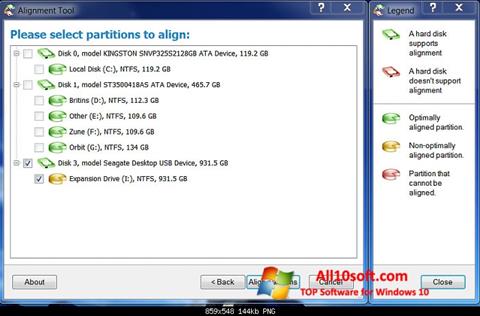 Screenshot Paragon Alignment Tool per Windows 10