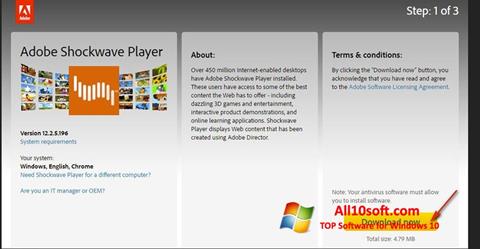 Screenshot Shockwave Player per Windows 10