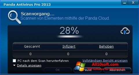 Screenshot Panda Antivirus Pro per Windows 10