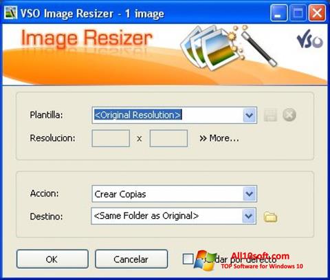 Screenshot VSO Image Resizer per Windows 10