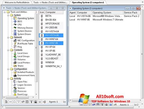 Screenshot Remote Administration Tool per Windows 10