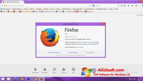 Screenshot Mozilla Firefox Offline Installer per Windows 10