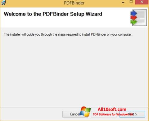 Screenshot PDFBinder per Windows 10