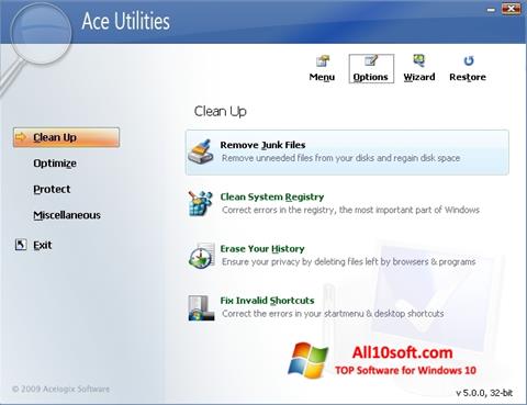Screenshot Ace Utilities per Windows 10