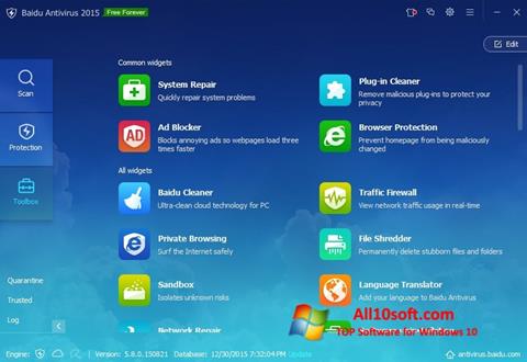 Screenshot Baidu Antivirus per Windows 10