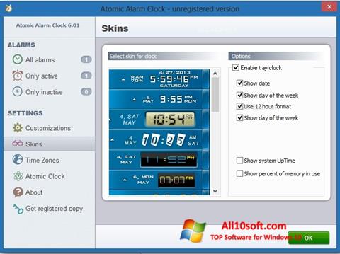 Screenshot Atomic Alarm Clock per Windows 10