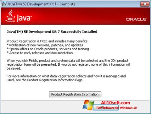 Screenshot Java per Windows 10