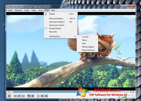 Screenshot VLC Media Player per Windows 10