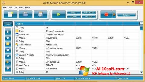 Screenshot Mouse Recorder per Windows 10