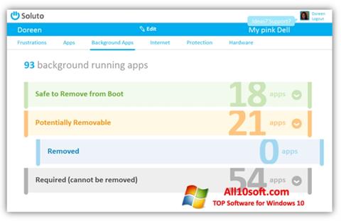 Screenshot Soluto per Windows 10