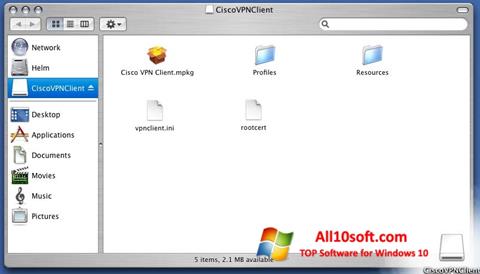 Screenshot Cisco VPN Client per Windows 10