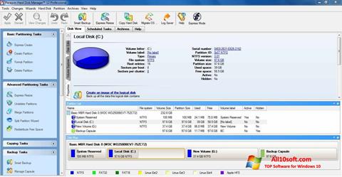 Screenshot Paragon Hard Disk Manager per Windows 10