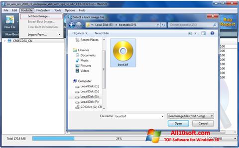 Screenshot WinISO per Windows 10