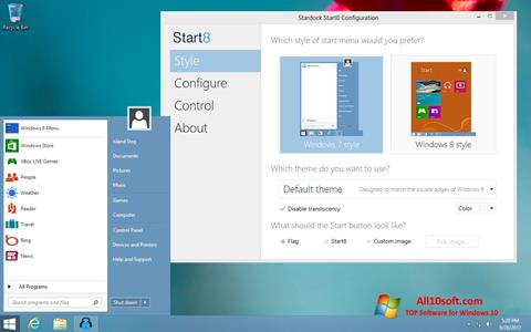 Screenshot Start8 per Windows 10