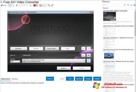 Screenshot Free AVI Video Converter per Windows 10