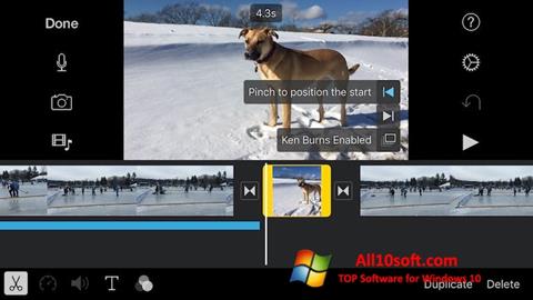 Screenshot iMovie per Windows 10