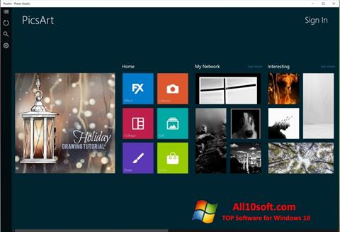 Screenshot PicsArt per Windows 10