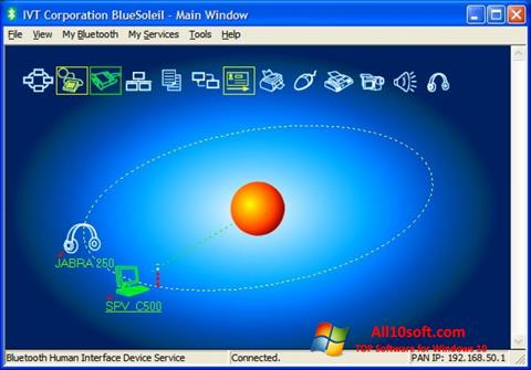 Screenshot BlueSoleil per Windows 10