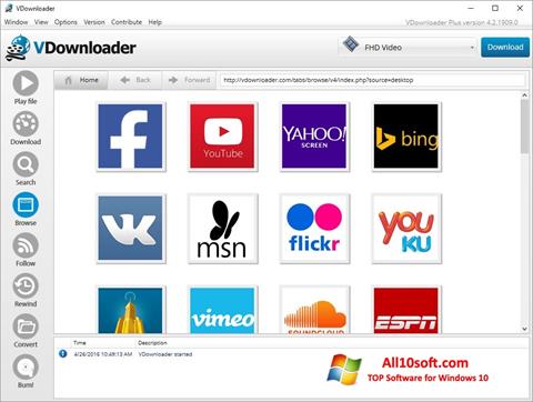 Screenshot VDownloader per Windows 10