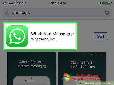 Screenshot WhatsApp per Windows 10