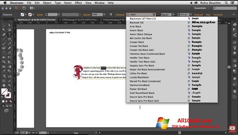 Screenshot Adobe Illustrator per Windows 10
