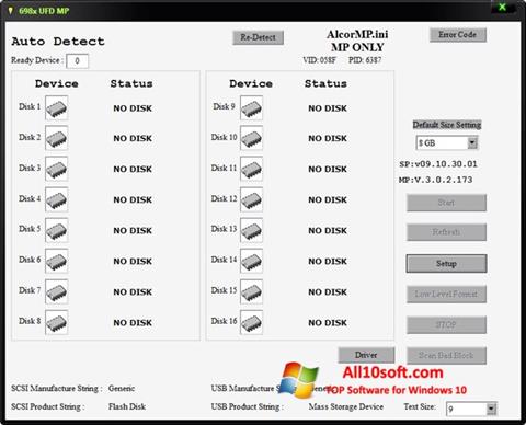 Screenshot AlcorMP per Windows 10