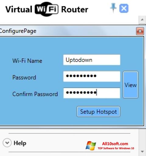 Screenshot Virtual WiFi Router per Windows 10