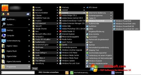 Screenshot Start Menu X per Windows 10