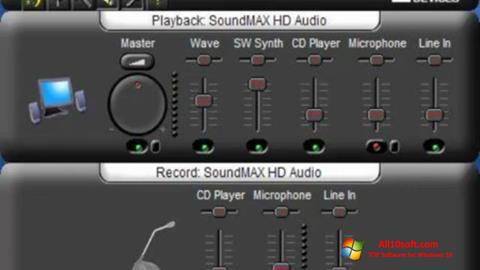 Screenshot SoundMAX per Windows 10