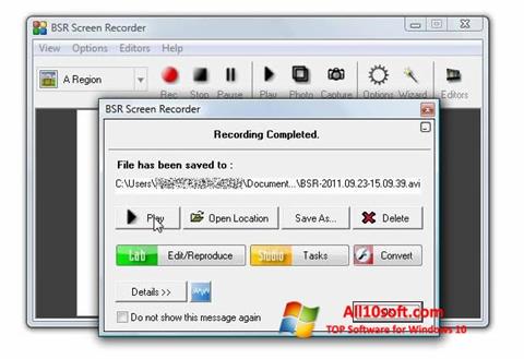 Screenshot BSR Screen Recorder per Windows 10
