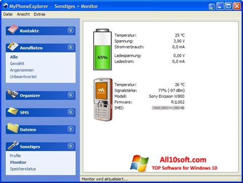 Screenshot MyPhoneExplorer per Windows 10
