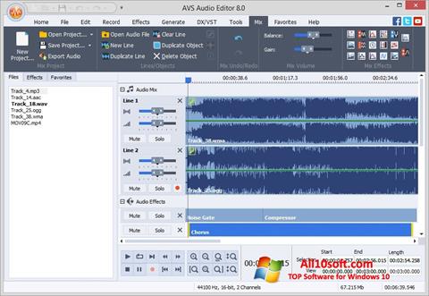 Screenshot AVS Audio Editor per Windows 10