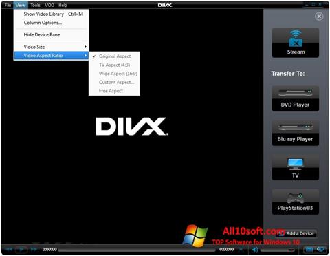Screenshot DivX Player per Windows 10